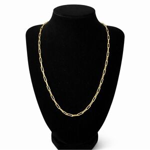 Gold-Filled Paperclip Chain Necklace